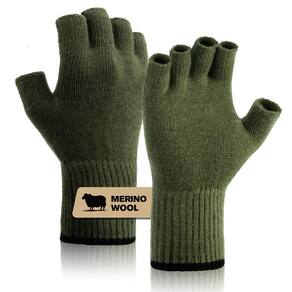 Luvas sem dedos SONORAN Merino Wool para homens e mulheres L