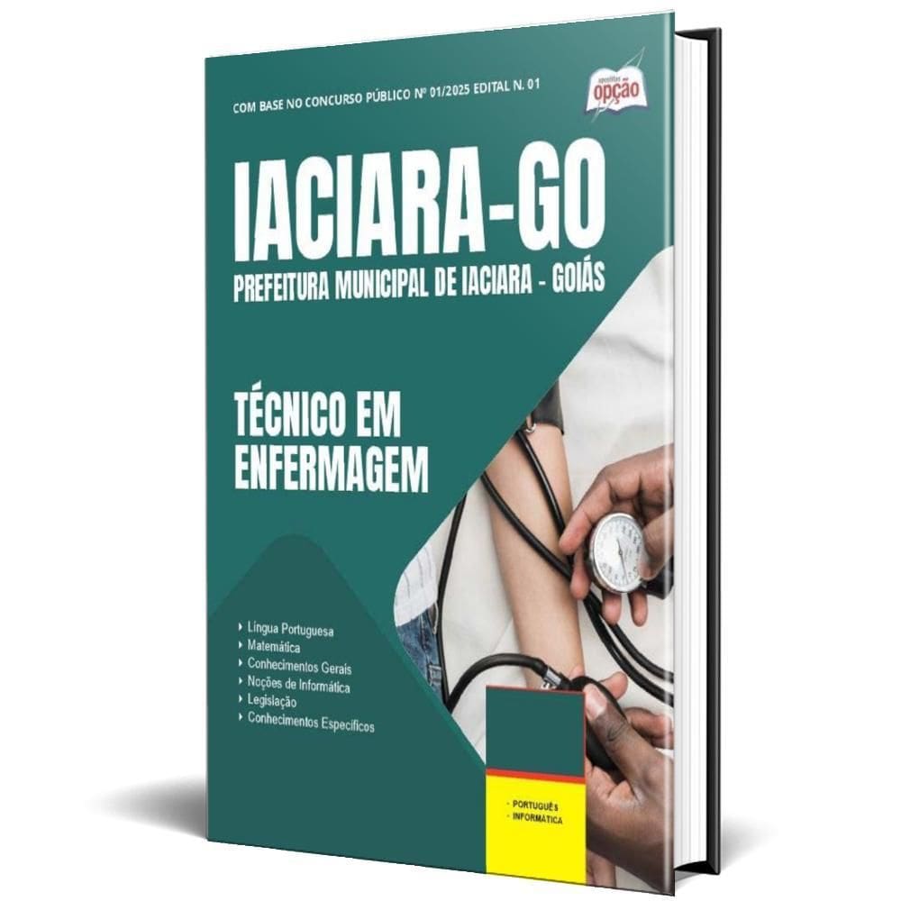 Apostila Prefeitura Iaciara Go 2025 - Técnico Em Enfermagem