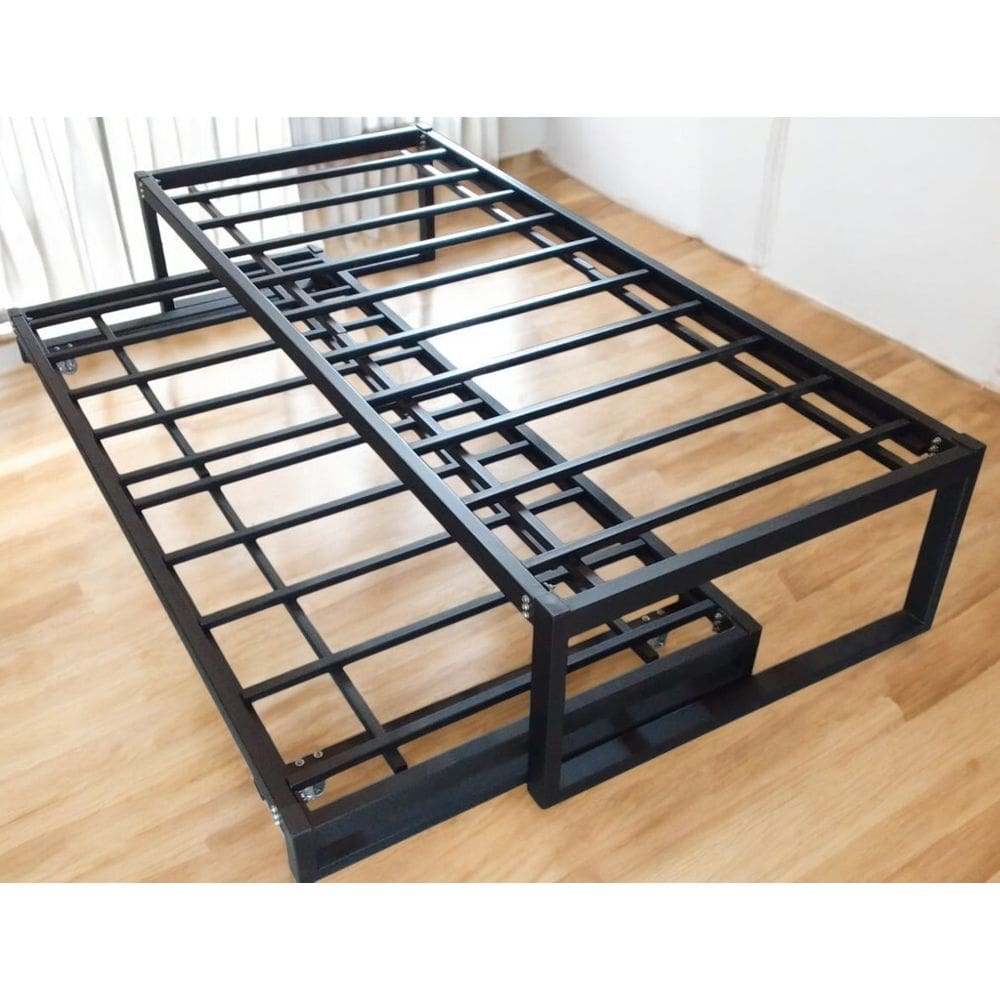 Cama De Solteiro + Auxiliar Especial Estilo Industrial Mobbili Cs-03