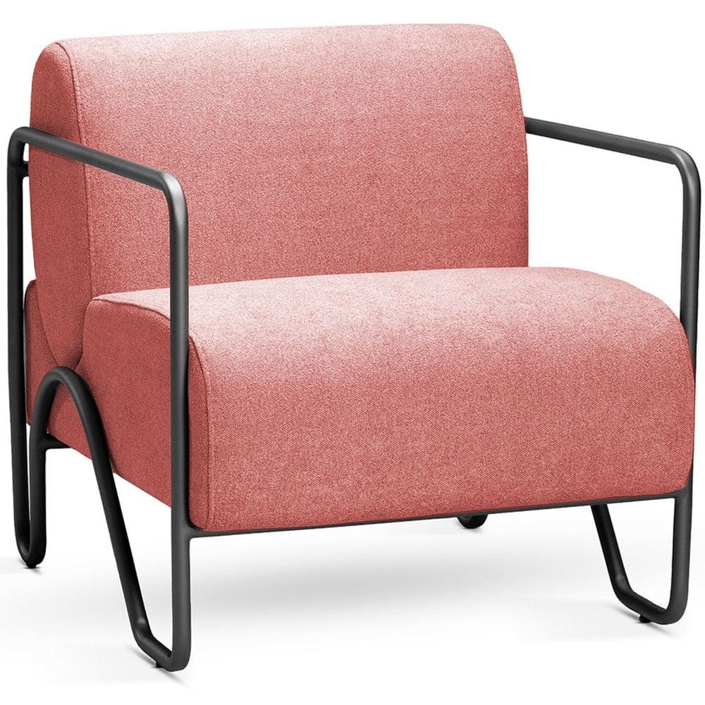 Poltrona para Sala e Escritório Base de Metal Melin