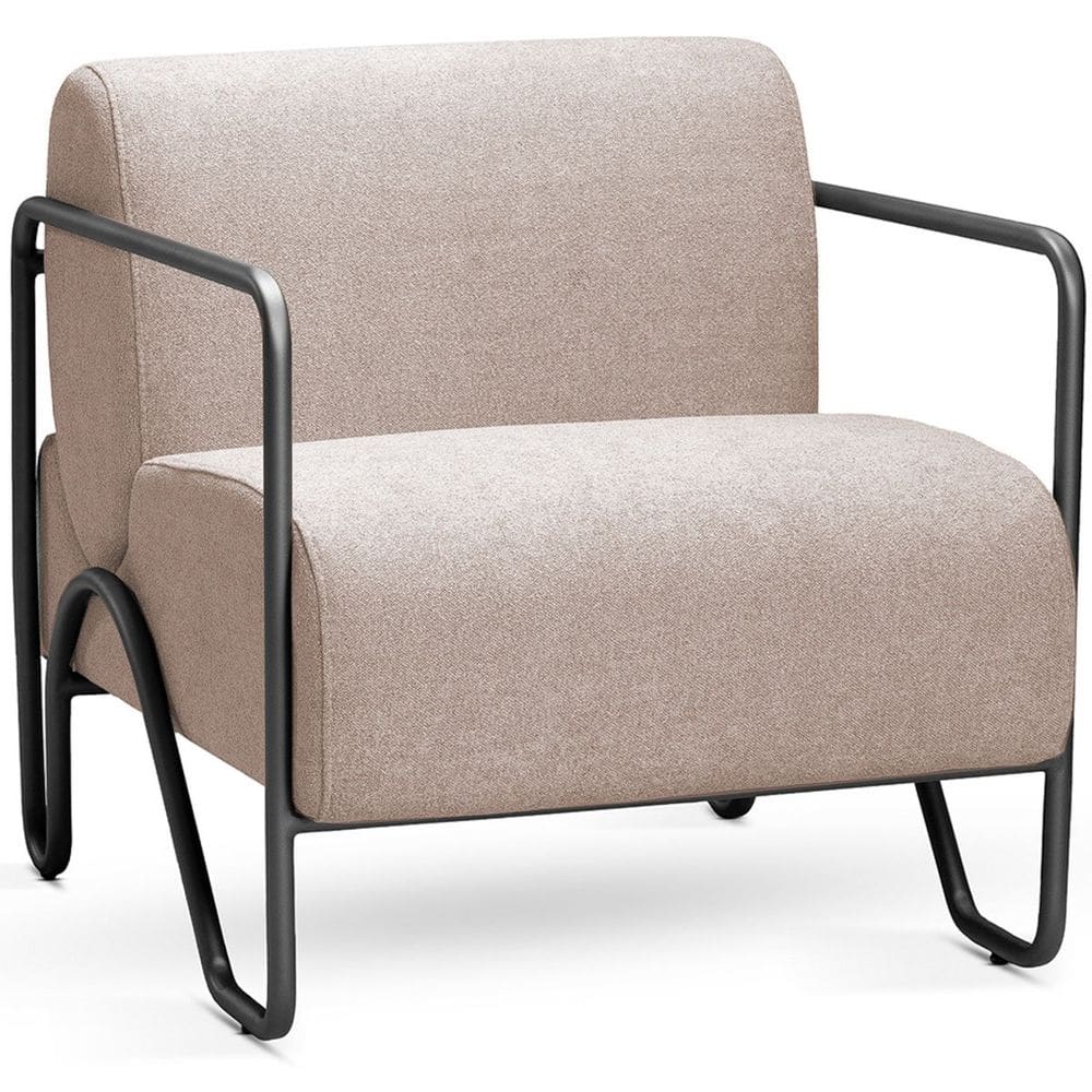 Poltrona para Sala e Escritório Base de Metal Melin