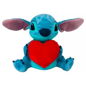 Pelúcia Disney Stitch Coração Interativo com Som Luz 30cm BR1513 - Multikids