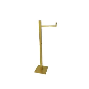 Papeleira Quadrada De Chão Dourada Inox 304