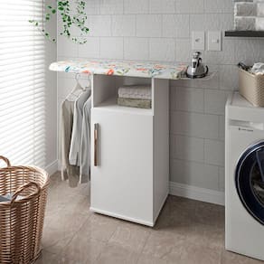 Tábua de Passar Roupas Maria Flor Acabamento Premium com 1 Porta - Branco