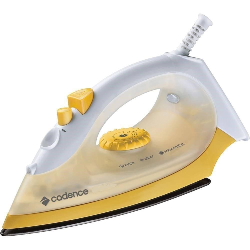 Ferro A Vapor Cadence Antiaderente 1000W  Yellow Lux 127V