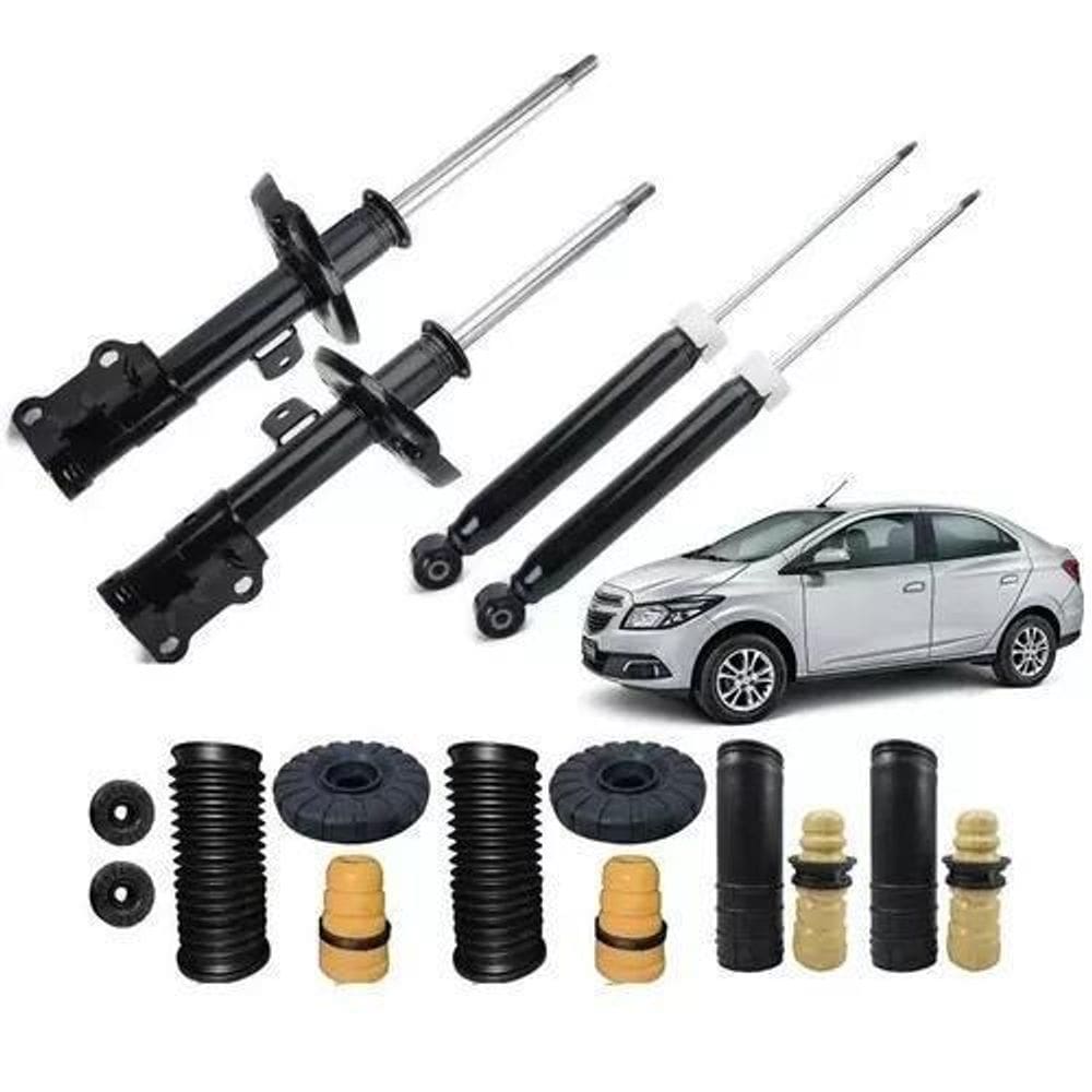 4 Amortecedor+ Kit Suspensão Prisma 2017