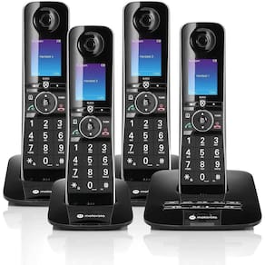 Motorola Voice D8714 Telefone S/Fio Com 4 Aparelhos Digitais