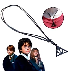 Colar Harry Potter - Relíquias Da Morte Acessório Geek Luxo