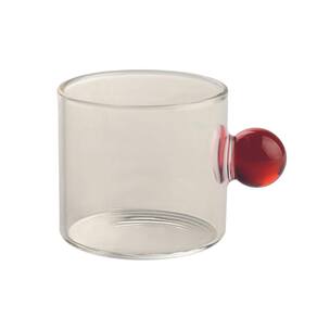 Xícara para Café Dot Vidro Vermelho 80ml - A\CASA