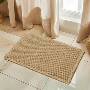 Tapete de banho SUBRTEX Waffle Braided Chenille 40x60cm Khaki