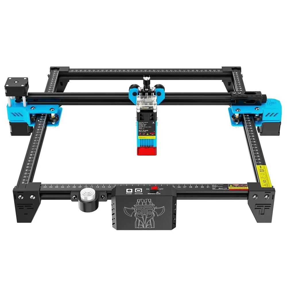 TTS-55 PRO 5.5W Máquina de gravação a laser 40W Cortador a laser Ferramenta de gravação para madeira, metal, alumínio, vidro e couro