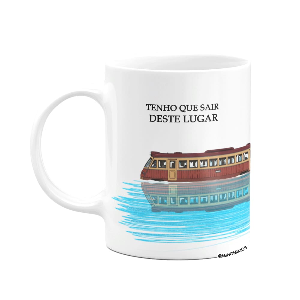 Caneca White - O trem - A viagem de de chihiro