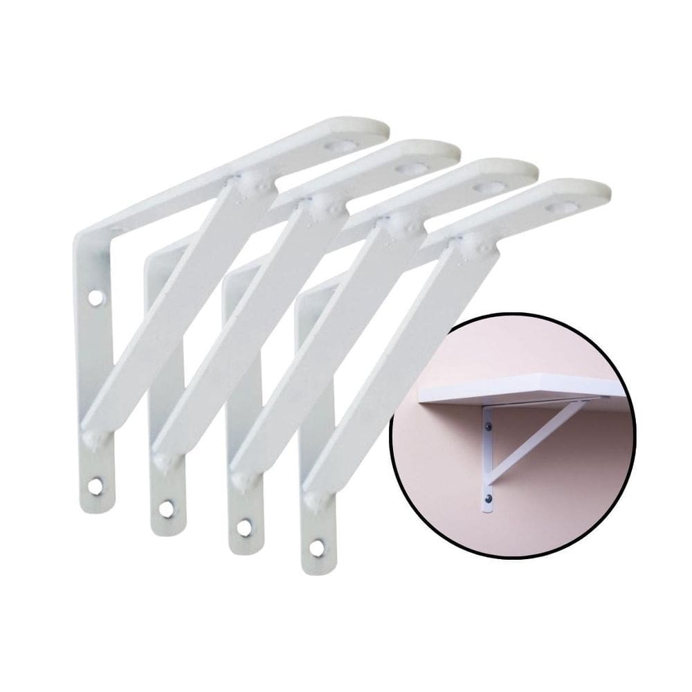 Kit 4 Suporte Mão Francesa Para Sustentar Prateleira 25Cm