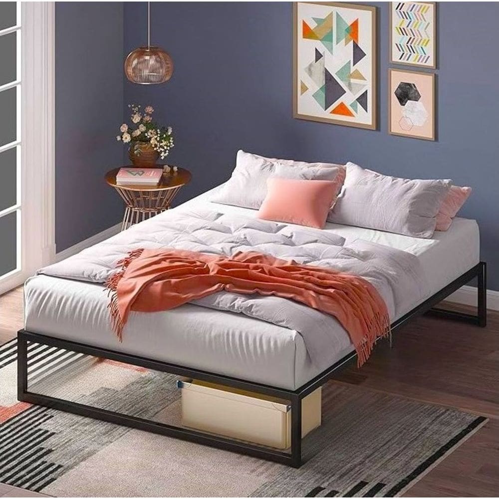 Cama De Casal Aço Estilo Industrial Mobbili Ca-03