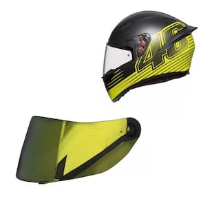 Viseira Capacete Agv K3 K1 Dourada - Polivisor