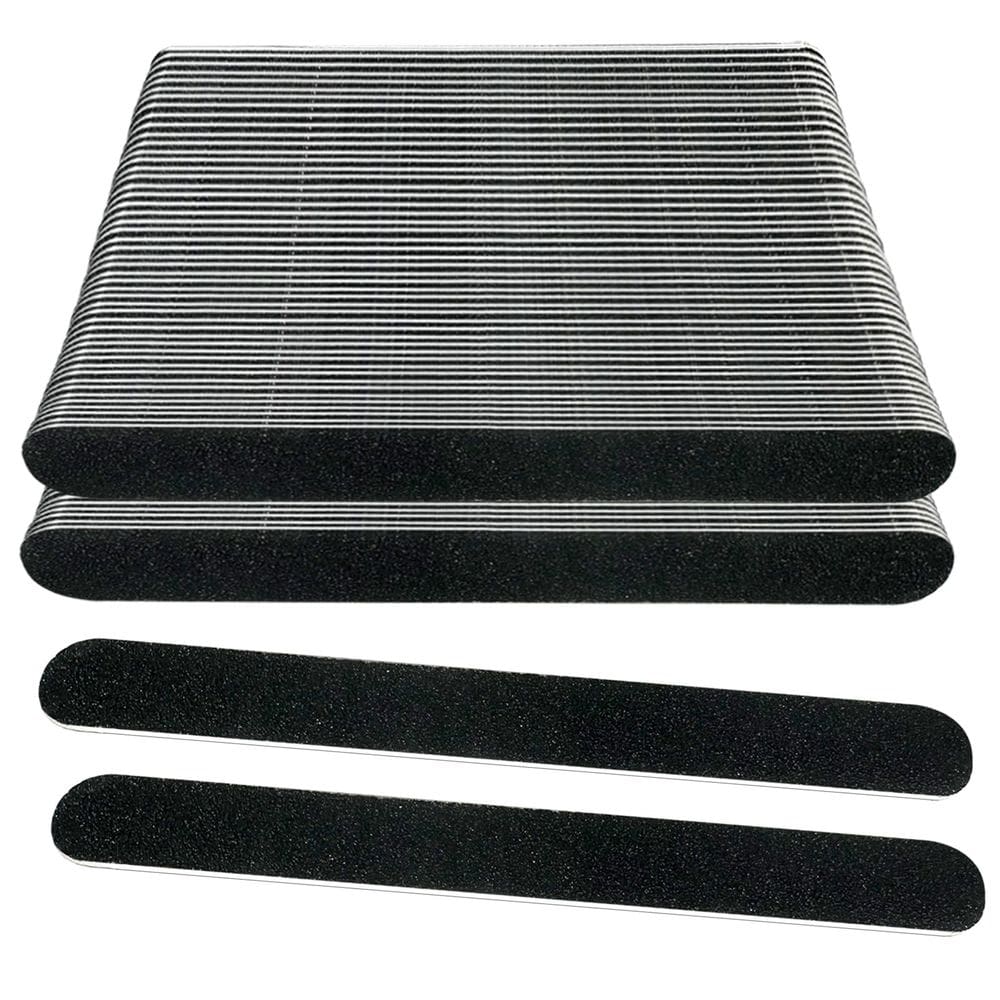 Limas de unhas Emery Board HomeYera, pacote 100, 100/180 Grit Black