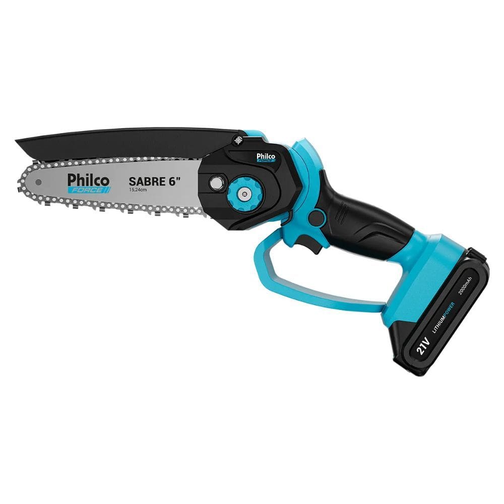 Mini Motosserra Philco Force 6" PMM216 Bateria 2000mAh