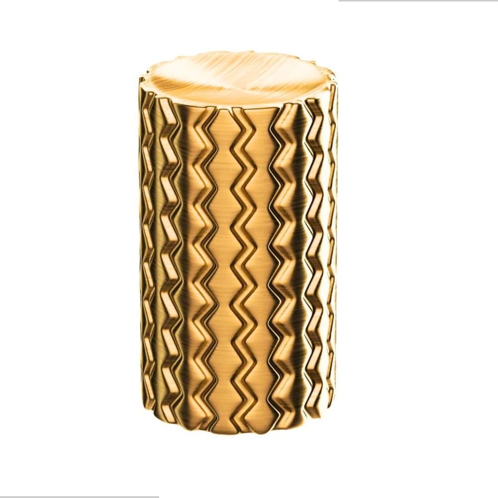 Puxador Zigrinato Il1780 18X30 Ponto Bronze Esc Dourado