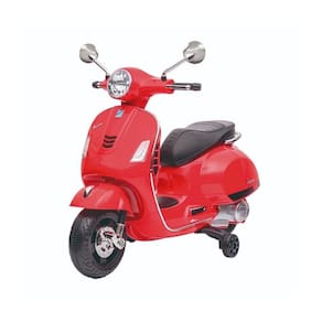Mini Moto Elétrica Infantil Scooter Vespa Vermelha Gts 6V