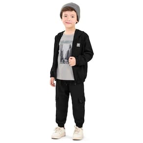 Jaqueta Infantil Elian Menino Corta-Vento Microfibra Zíper