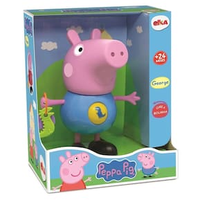 Boneco Peppa Pig George com Atividades Elka 24cm