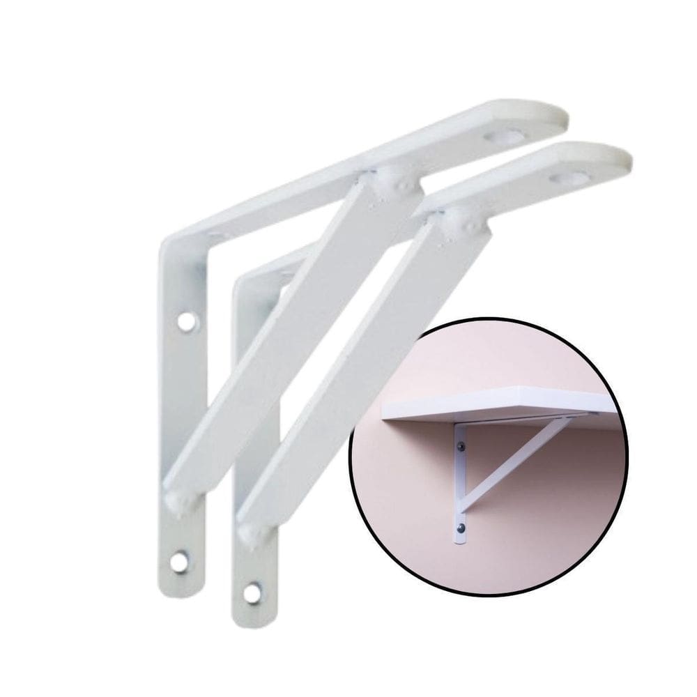 Kit 2 Suporte Mão Francesa Para Sustentar Prateleira 20Cm