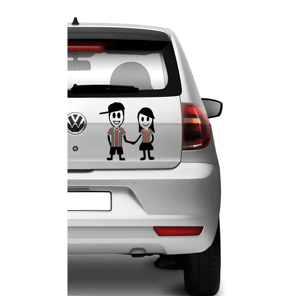 Adesivo De Carro Família Feliz Tricolor Das Laranjeiras