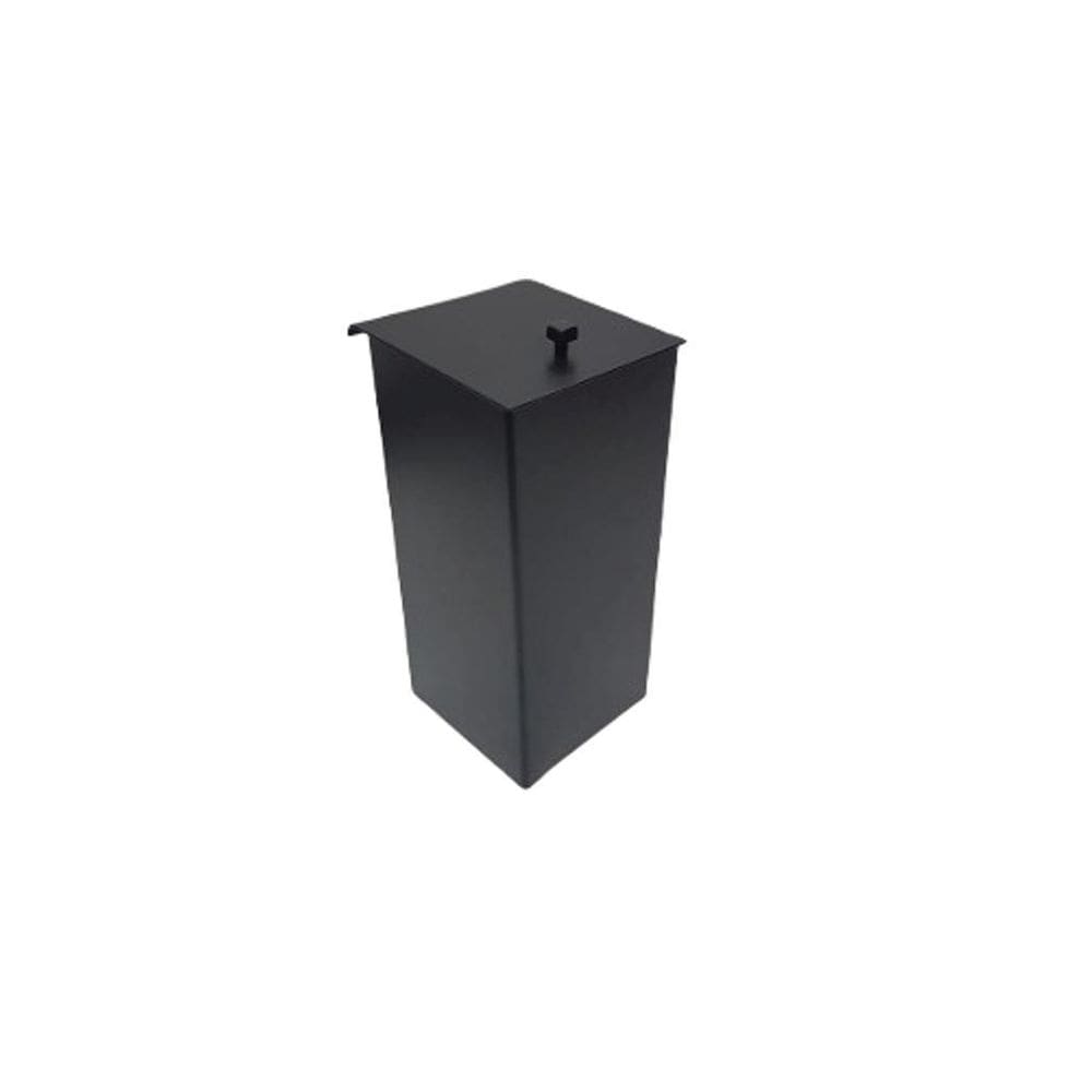 Lixeira Inox Preta Para Banheiro
