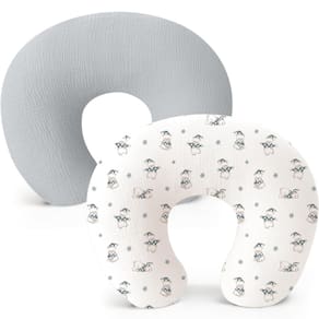 Capas de almofada de amamentação Konssy Muslin Soft para recém-nascidos, pacote com 2