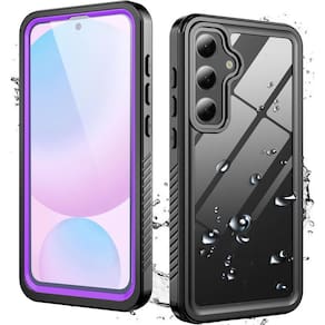 Capa impermeável Samsung Galaxy S24 FE 5G Hllhunkhe roxa