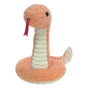 Brinquedo de pelúcia Doindute Orange Plush Snake 43 cm para crianças