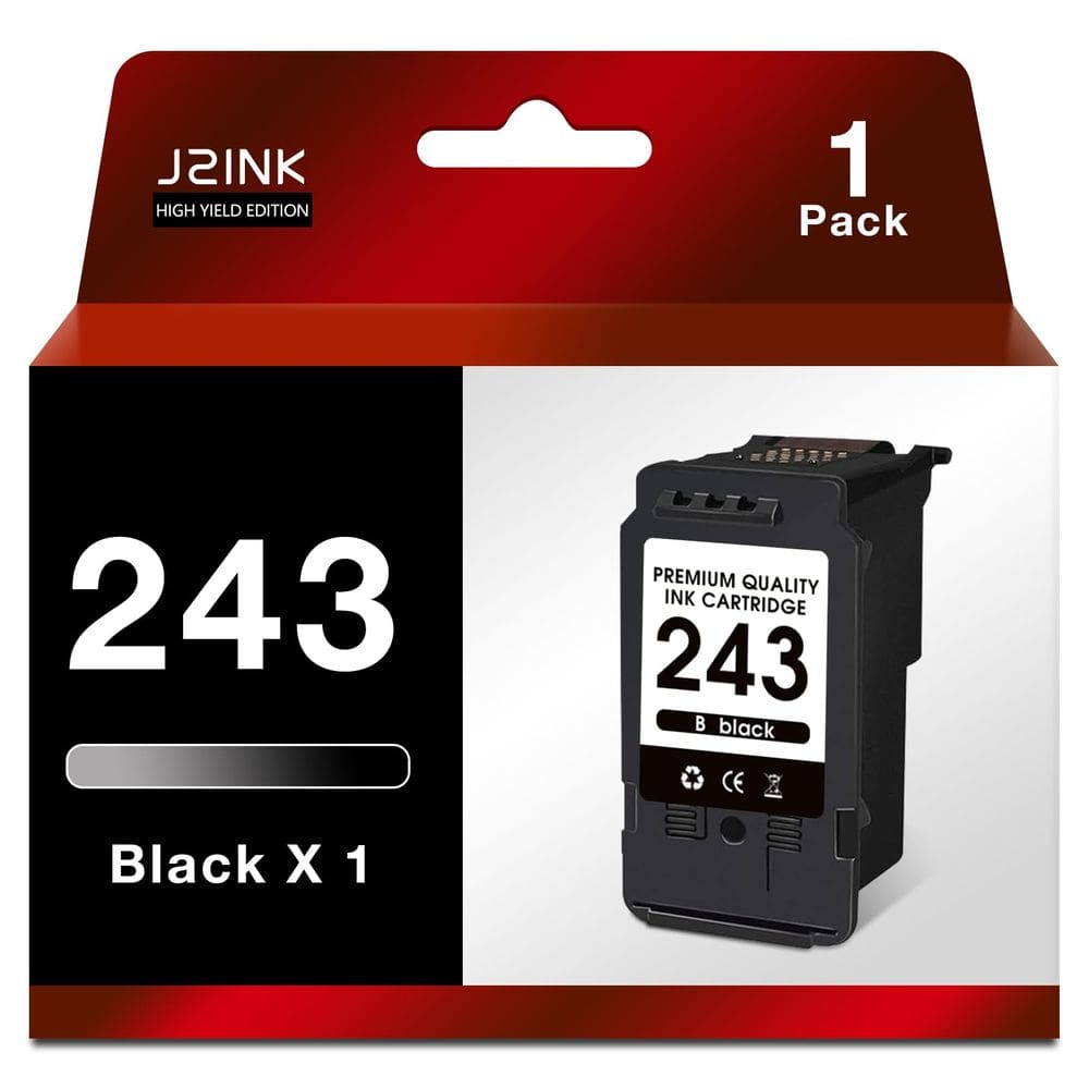 Cartuchos de tinta J2INK 243 243XL MX490 TR4522 pretos para Canon