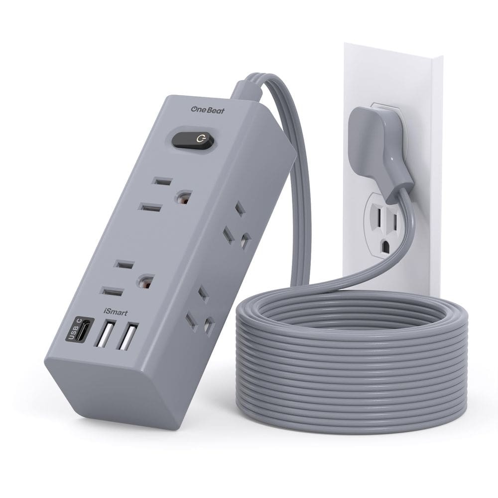 Cabo de extensão One Beat 3m com 6 saídas e 3 portas USB Surge Protect