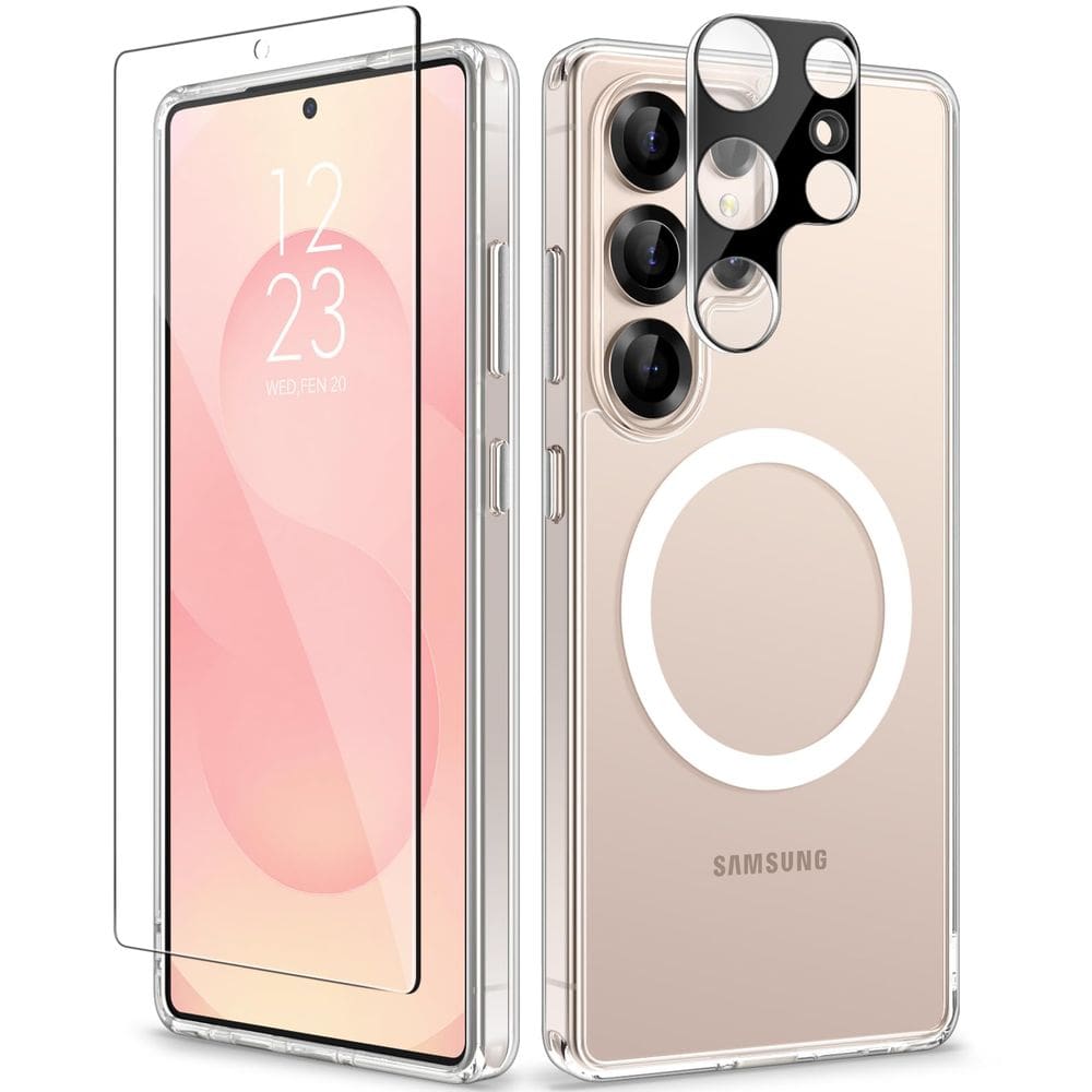 Capa de telefone GVIEWIN para Samsung Galaxy S25 Ultra 6.9” transparente