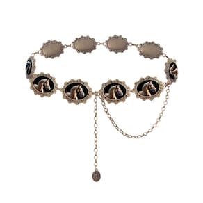 Western Belt TOPACC para mulheres Cowgirl Chain Rodeo Horse Concho