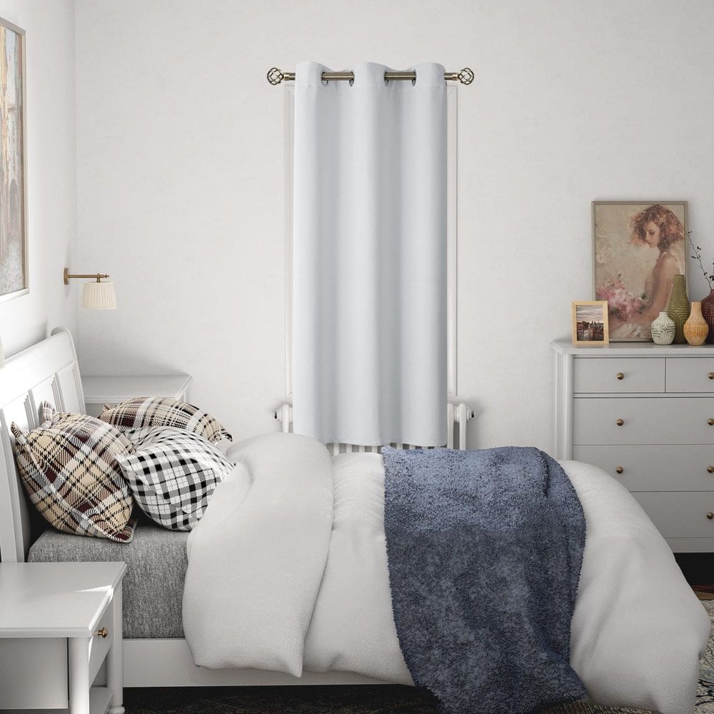 Cortina de porta BGment Living Room 183x91cm branca acinzentada