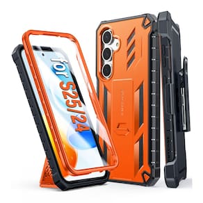 Capa de telefone FNTCASE para Samsung Galaxy S25/S24 6.2" - Laranja