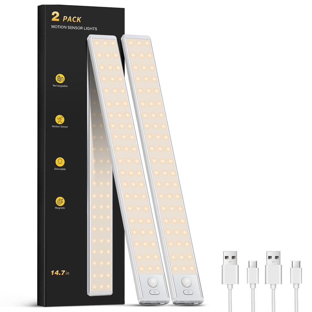 Under Cabinet Lighting OTWKAY, pacote com 2 sensores de movimento de 14,7 cm