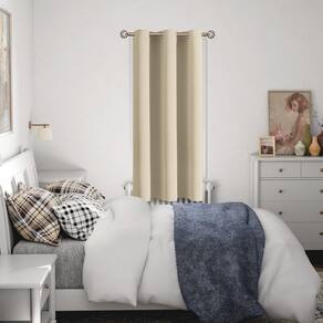 Cortina de porta BGment Living Room 183x91cm Poliéster bege