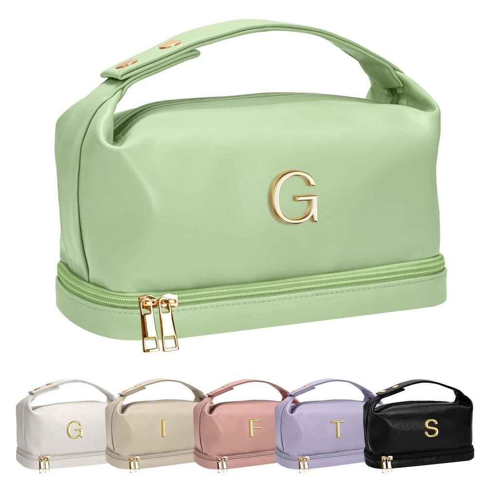 Bolsa de maquiagem Vogewood personalizada com alça Initial Women