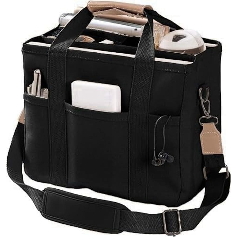 Sacola feminina Tuobo Canvas com bolsos e compartimentos