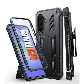 Capa de telefone FNTCASE para Samsung Galaxy A36-5G com suporte preto