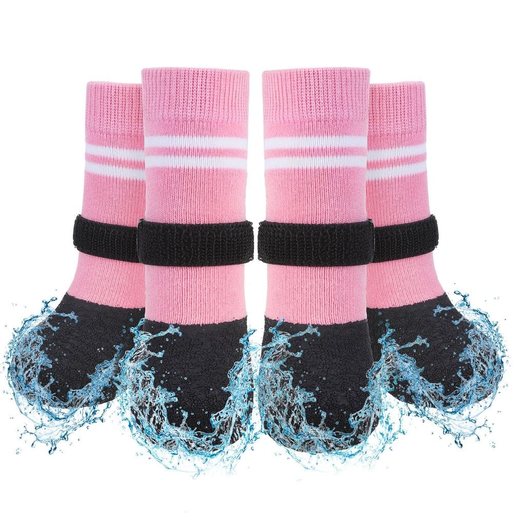 Botas para cães SCENEREAL antiderrapantes impermeáveis para cães grandes no inverno