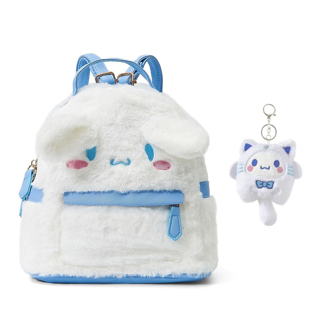 Mochila de pelúcia FGY Cute Cartoon com alça dupla para mulheres