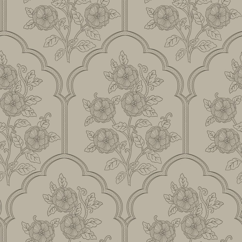 Papel de parede Safiyya 197x44cm Peel and Stick Floral Vintage