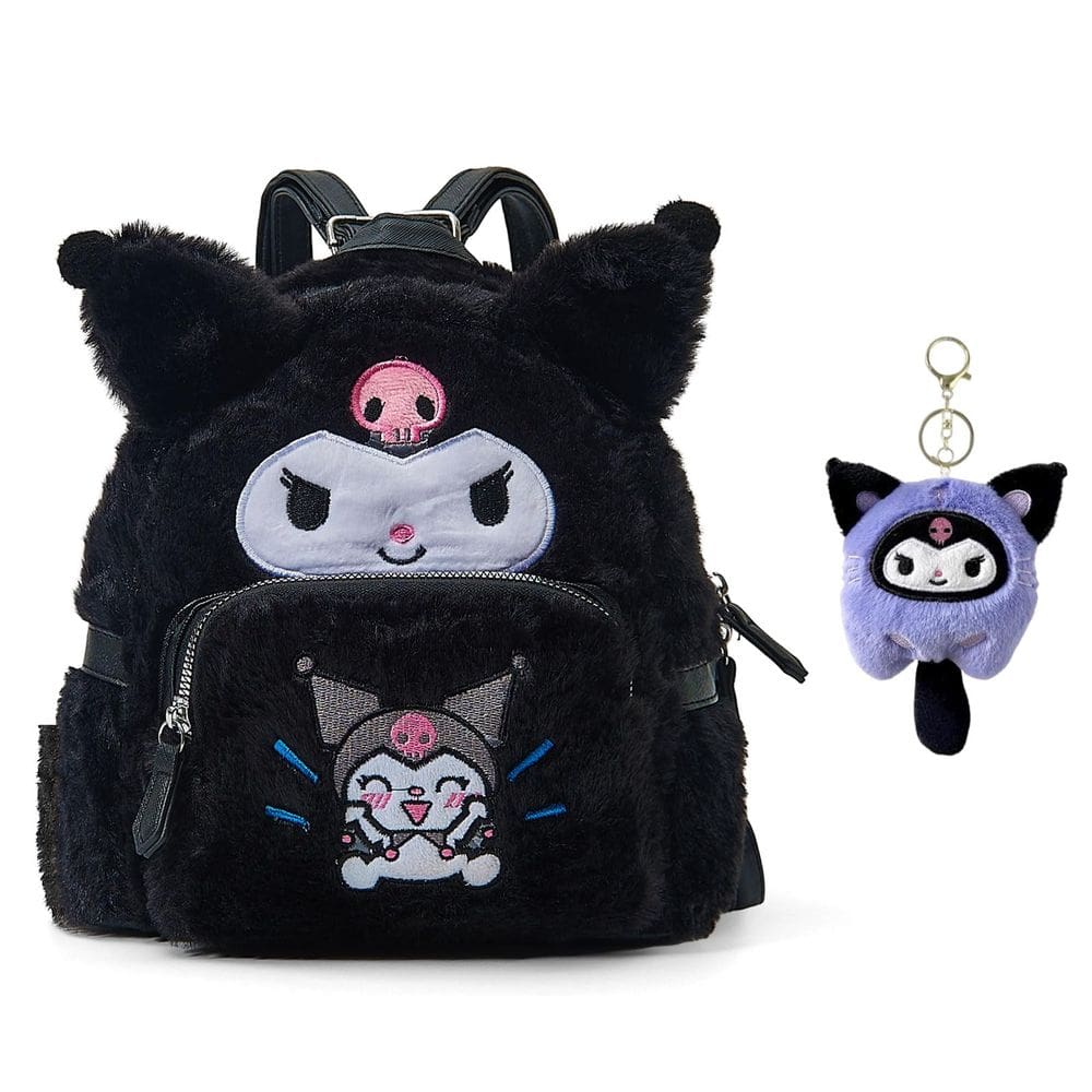 Mochila de pelúcia FGY Cute Cartoon com alça dupla para mulheres