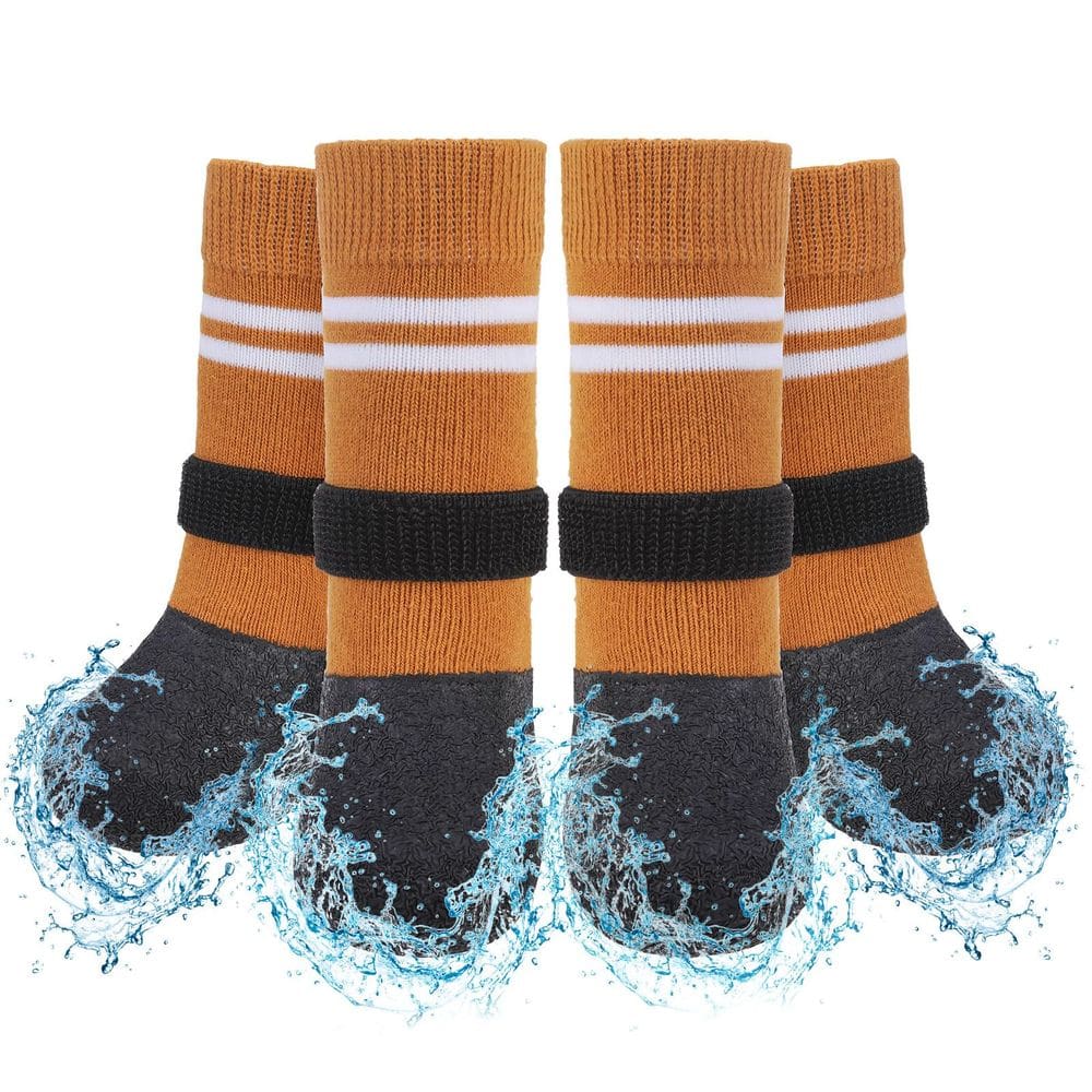 Botas para cães SCENEREAL antiderrapantes impermeáveis para cães grandes no inverno