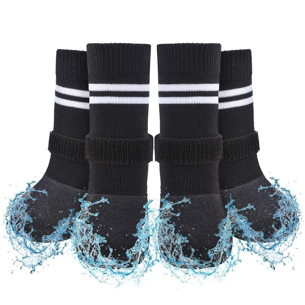 Botas para cães SCENEREAL antiderrapantes impermeáveis para cães grandes no inverno