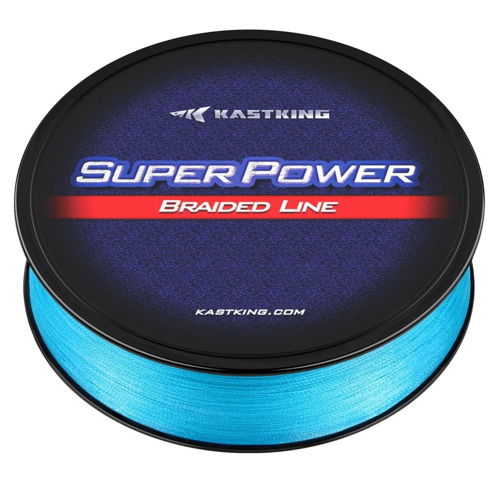 Linha de pesca KastKing Superpower Braided 65 lb/300 m+25 m azul celeste