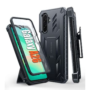 Capa de telefone FNTCASE para Samsung Galaxy A26-5G com suporte preto